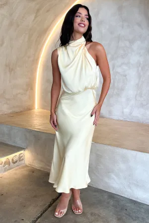 Mist Path Milky Glow Santorini Maxi Dress - Yellow