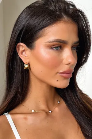 Ilaria Hoops - 18k Gold Plated Elegant bridal jewellery