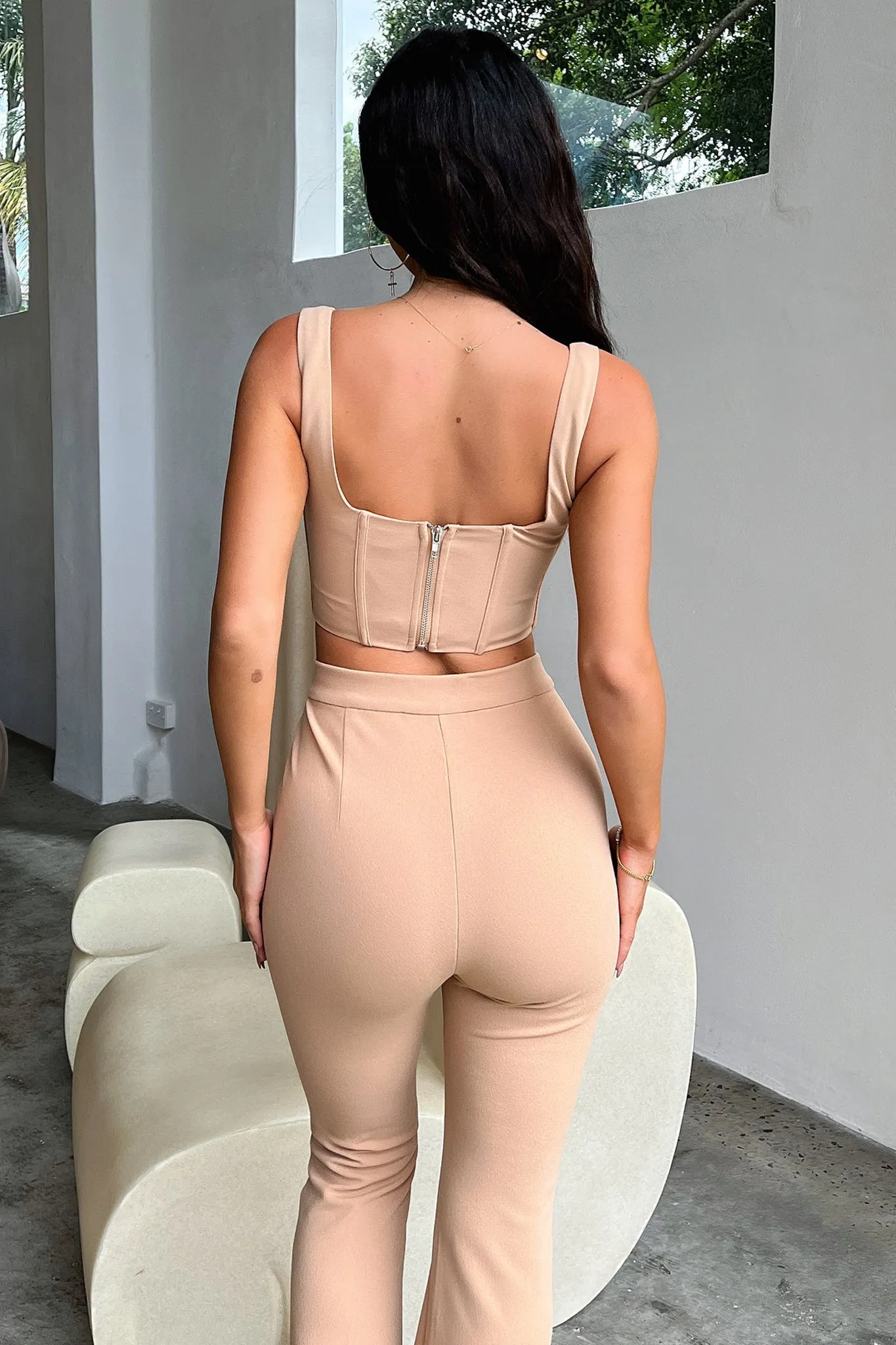 Token Corset Top - Tan Easy Freshness