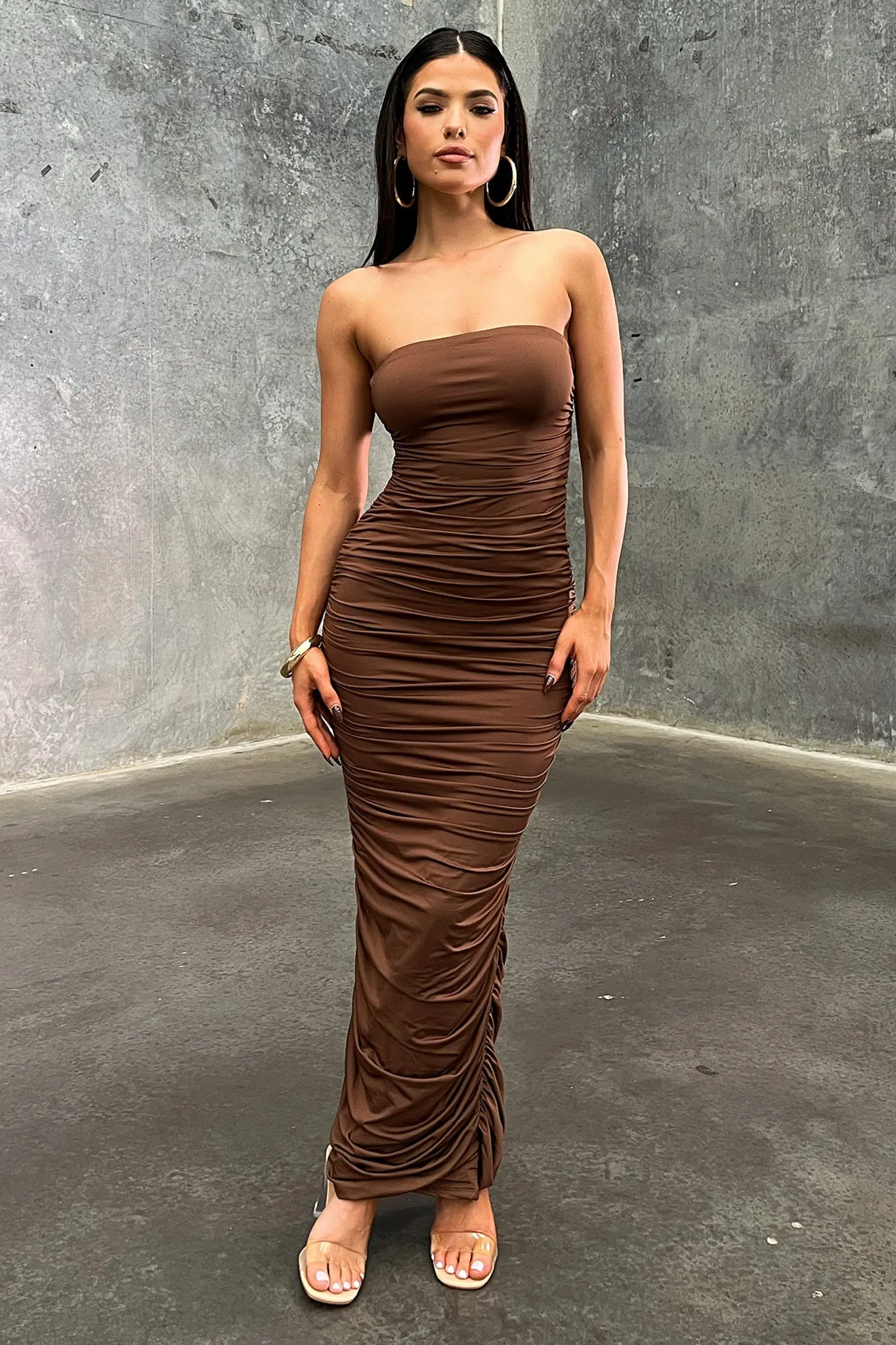 Tonic Maxi Dress - Brown Rural Charm