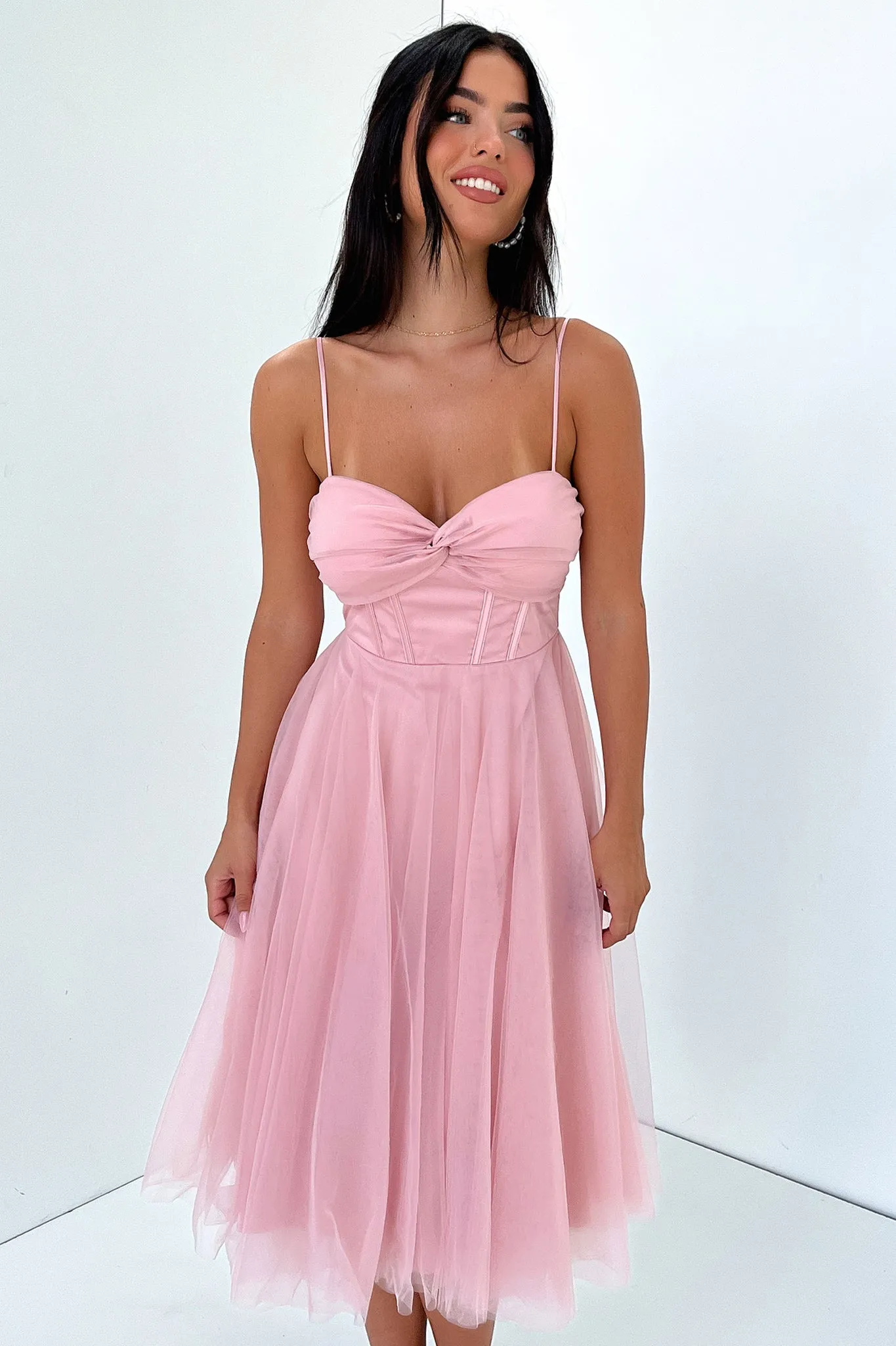 Travel Friendly Angelique Dress - Pink