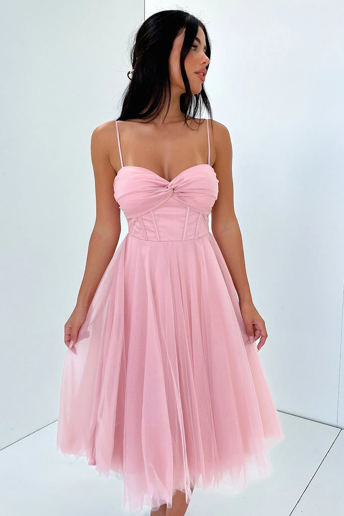 Travel Friendly Angelique Dress - Pink