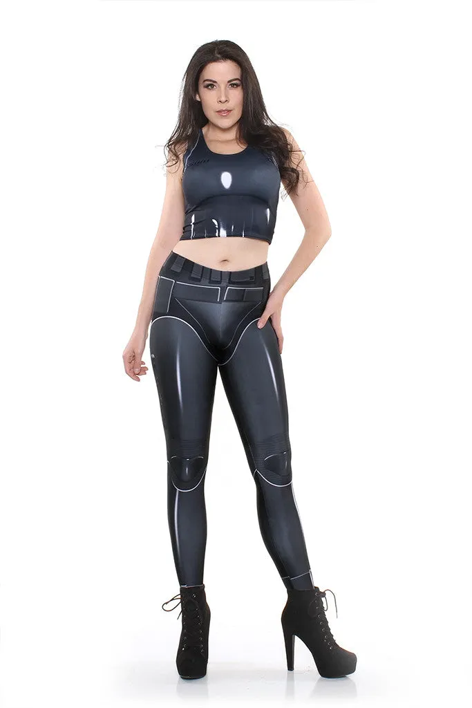 Chaos Shadow Leggings Cuffed Smooth-texture