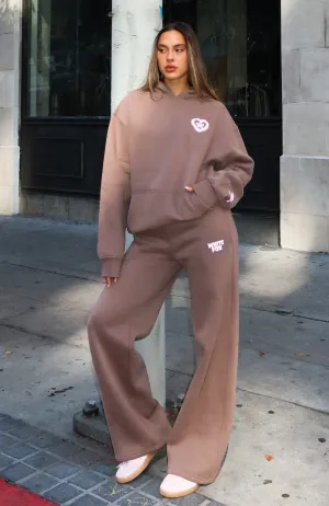 Straight Leg Layer Friendly 11th Street City Girl At Heart Wide Leg Sweatpants Cinnamon Bun