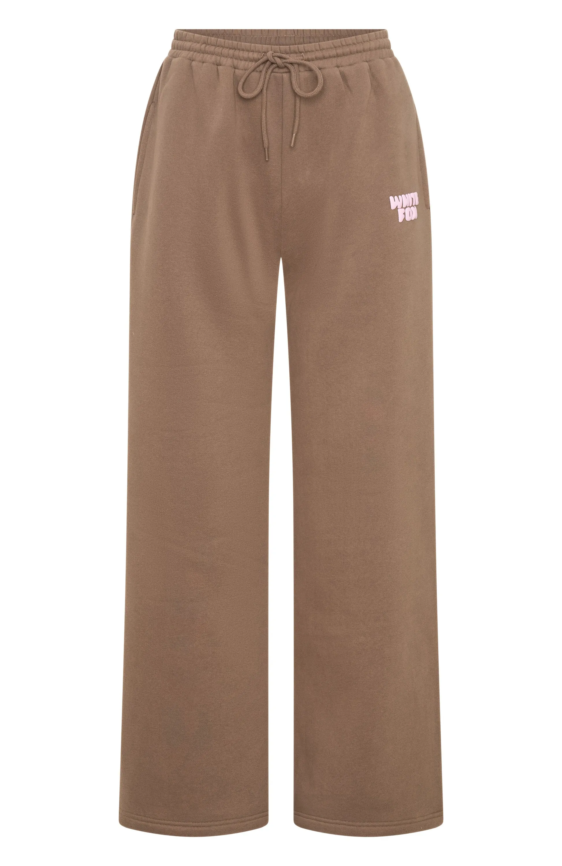 Trendy Comfort 11th Street City Girl At Heart Wide Leg Sweatpants Cinnamon Bun