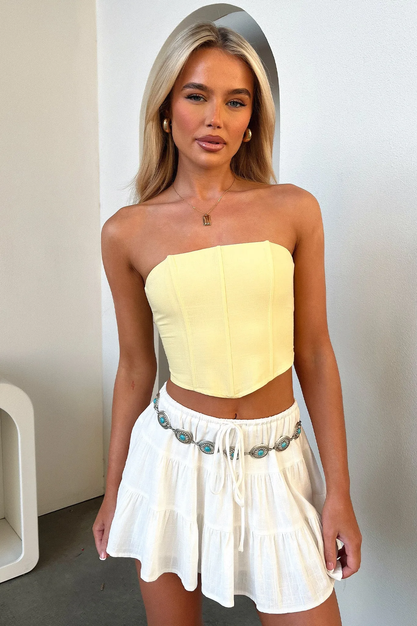 Tullie Skirt - White Layered Look