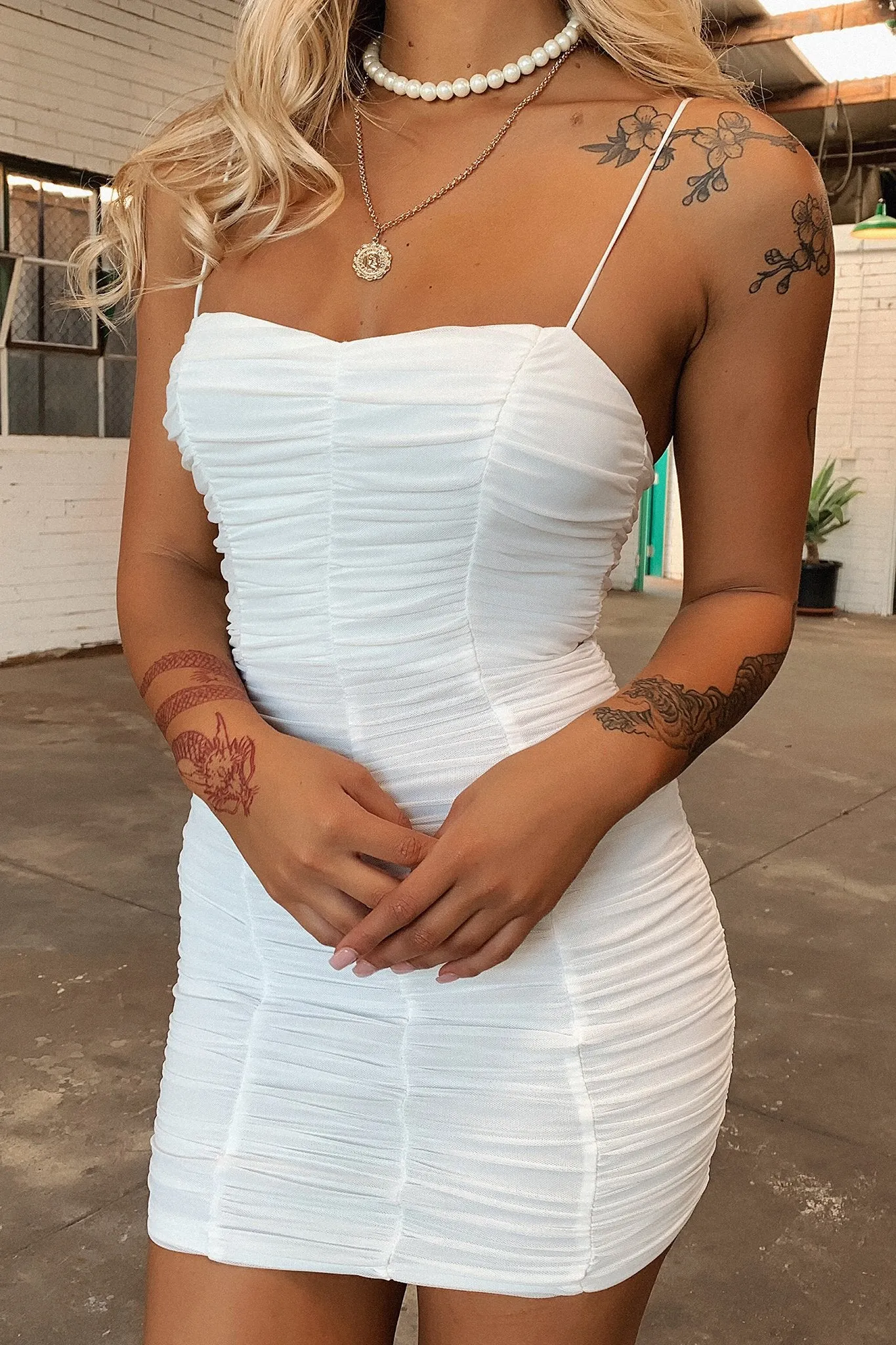 Urban Cool Ballina Dress - White