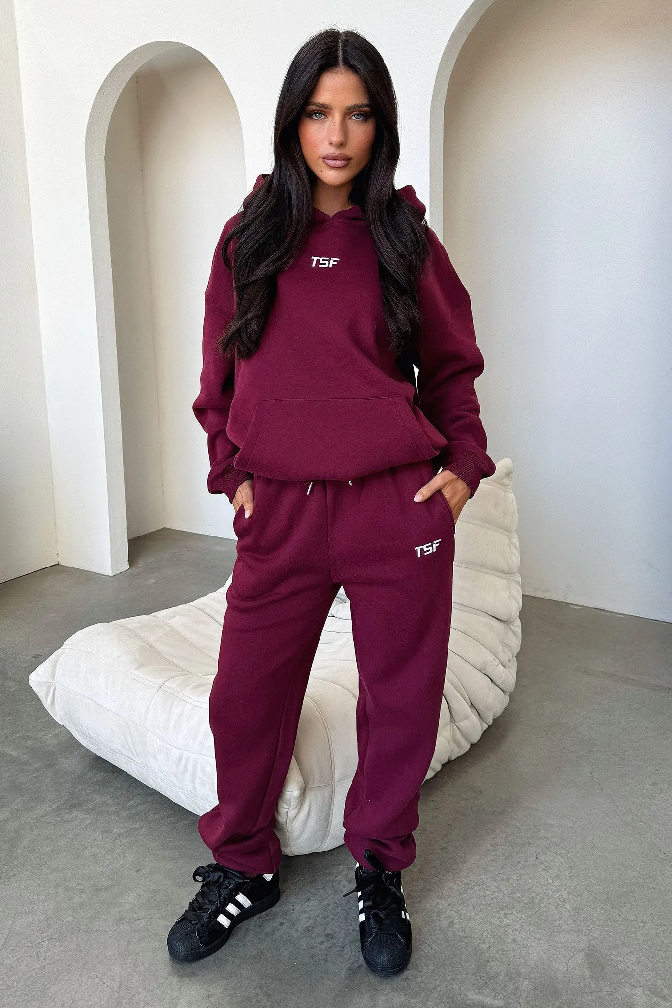Urban Style Kaztek Hoodie - Maroon