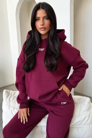 Kaztek Hoodie - Maroon Sport Comfort Rugged Build