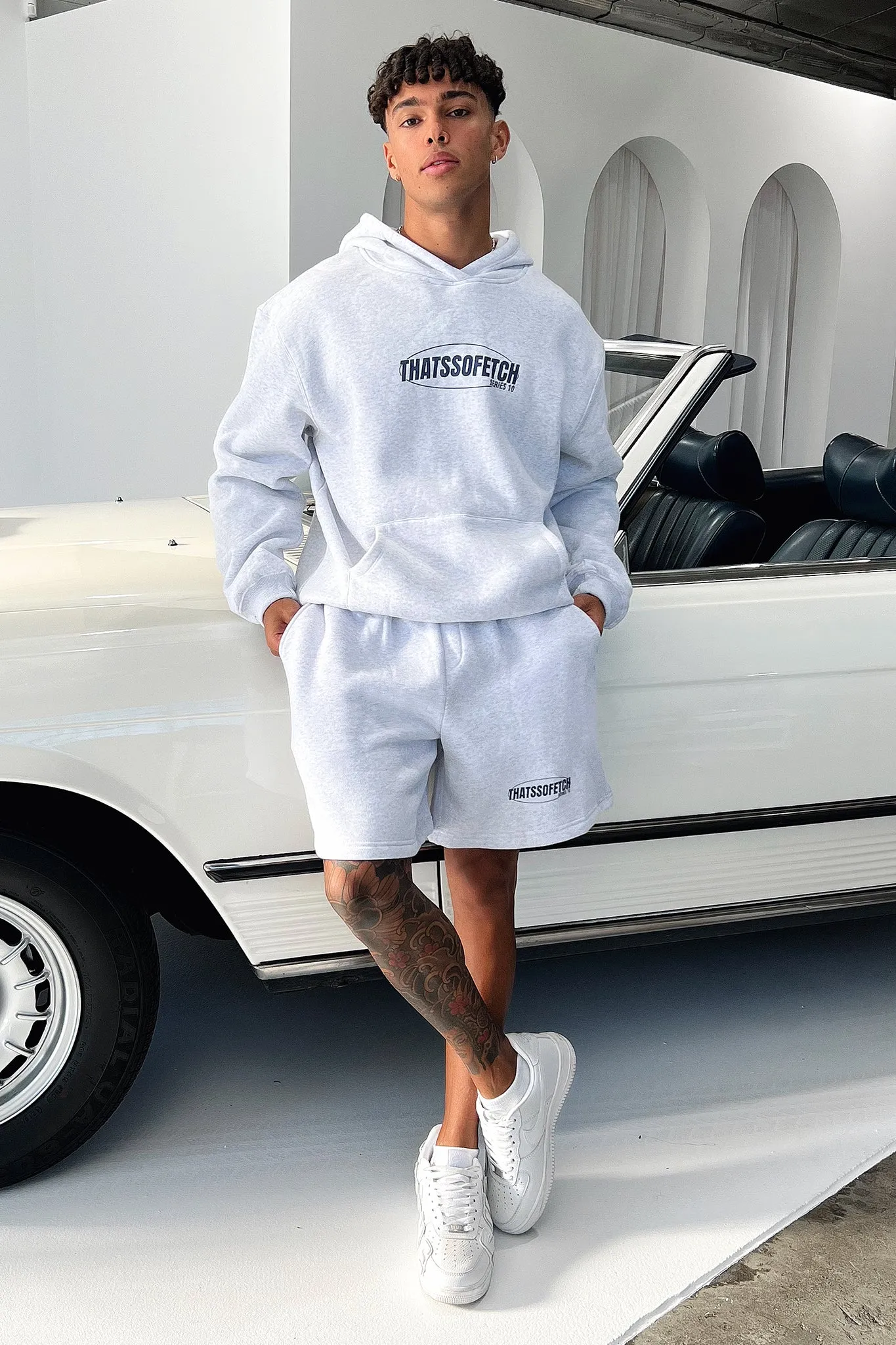 Series 10 3/4 Shorts - Grey Vintage Look Stretch fit