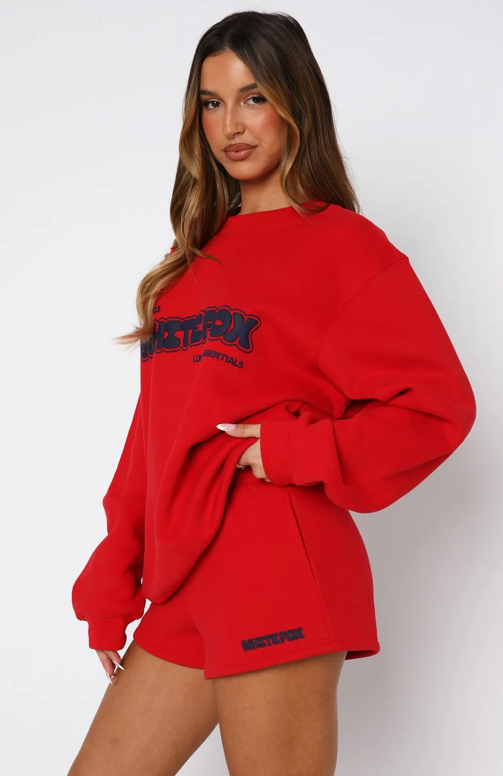 warm weather Give It A Try Lounge Shorts Red