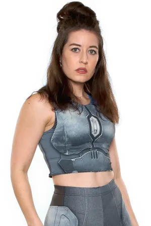 long term projects Nighthawk Grey Crop Top
