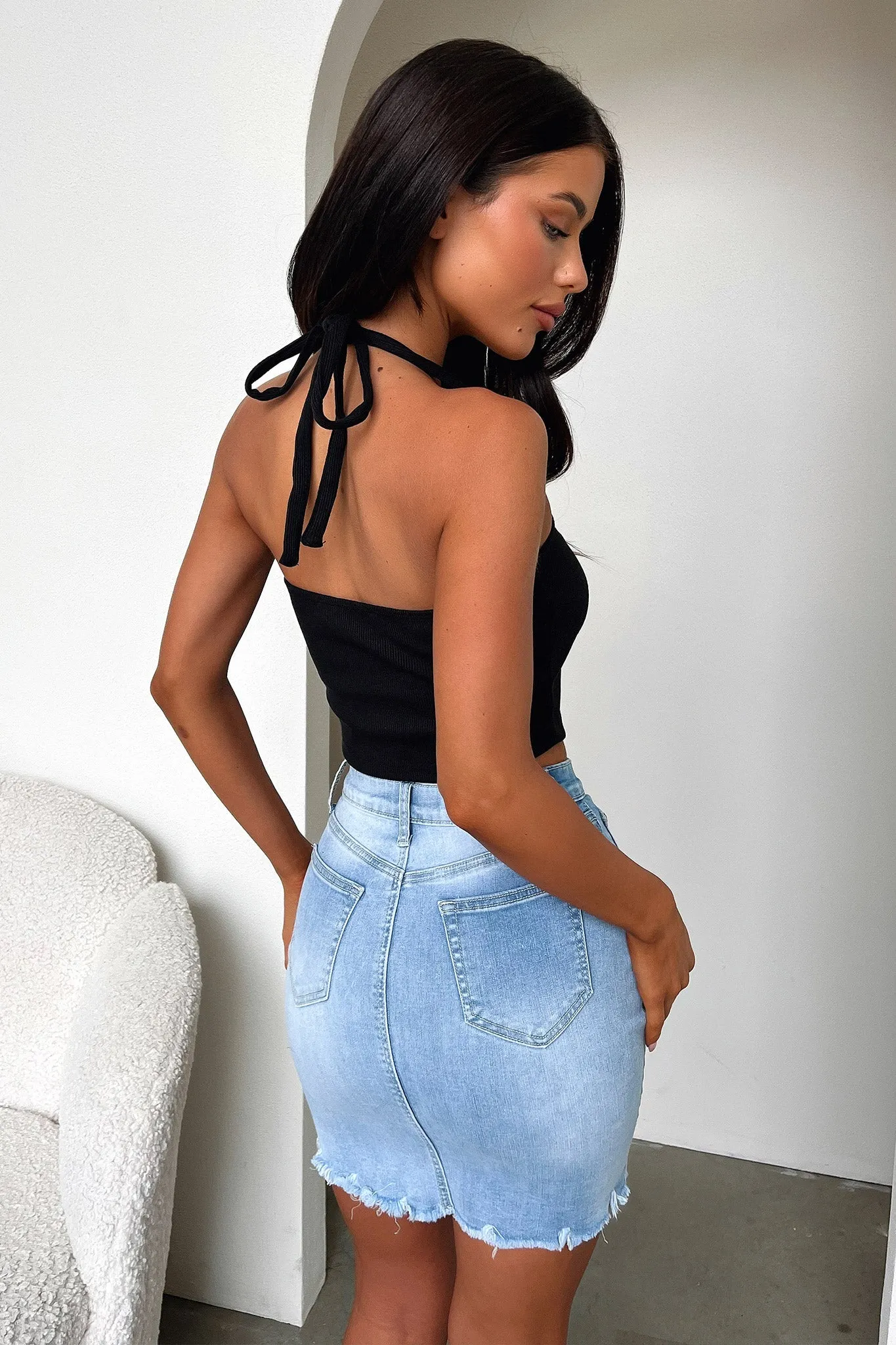 Western Crop - Black Soft touch finish