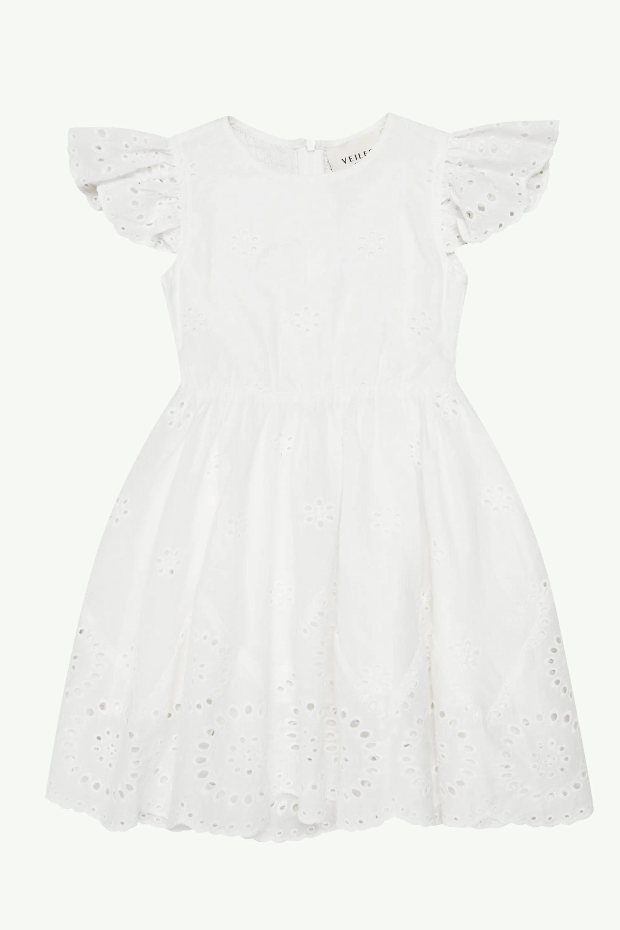 White Eyelet Dress (Girls) Stretch Comfort