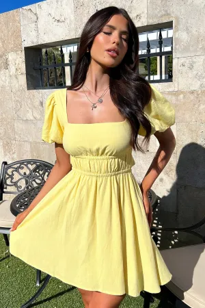 Glow Queen Whitney Dress - Baby Yellow