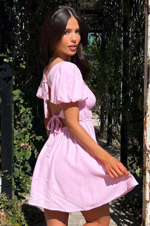Casual Glam Classic casual mini dress Whitney Dress - Pink