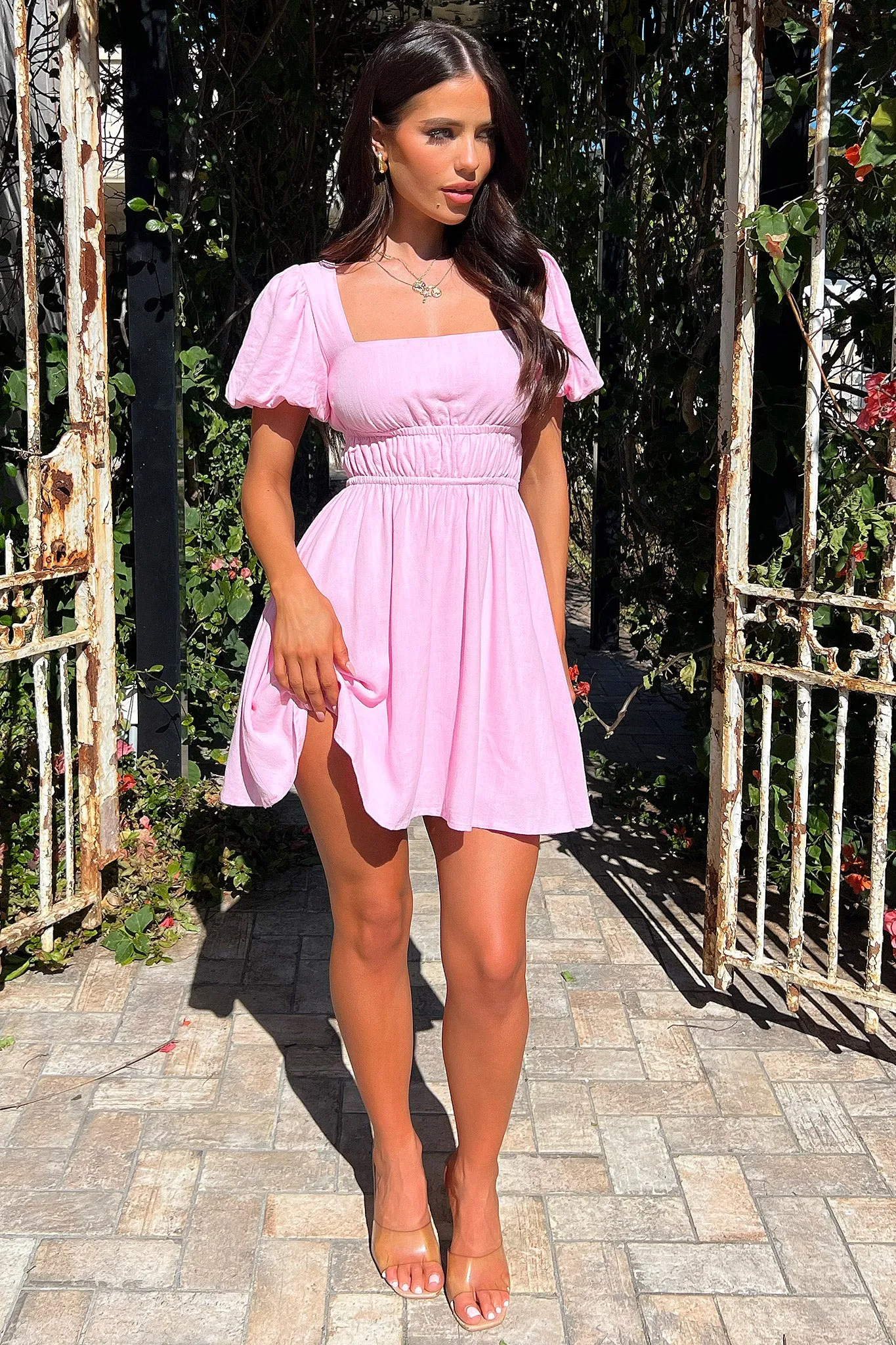 Whitney Dress - Pink Peter Pan