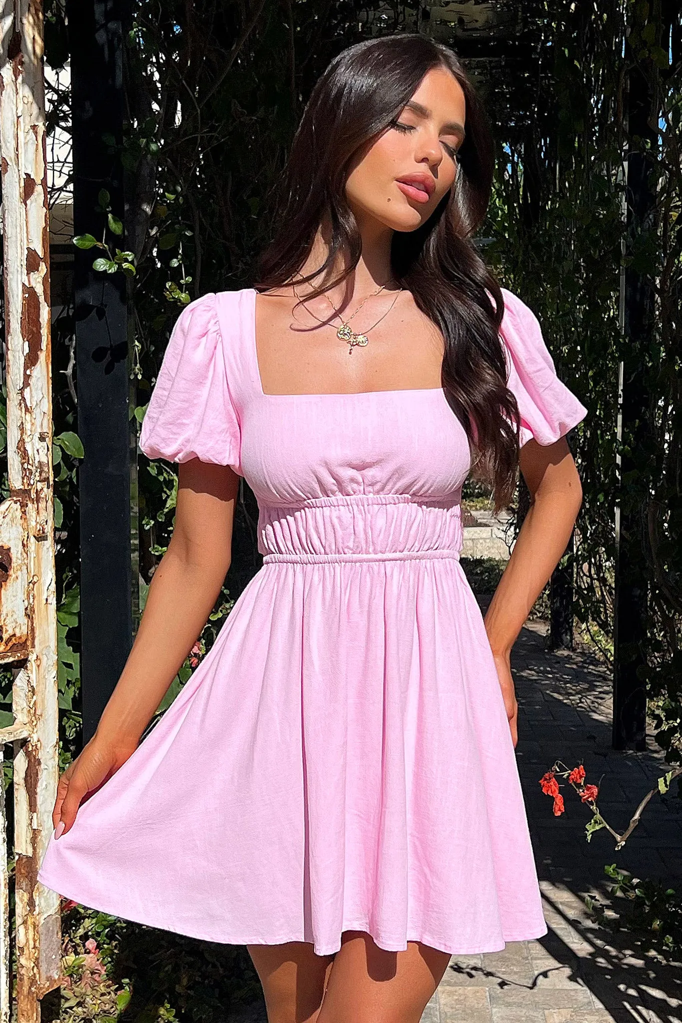 Whitney Dress - Pink Peter Pan