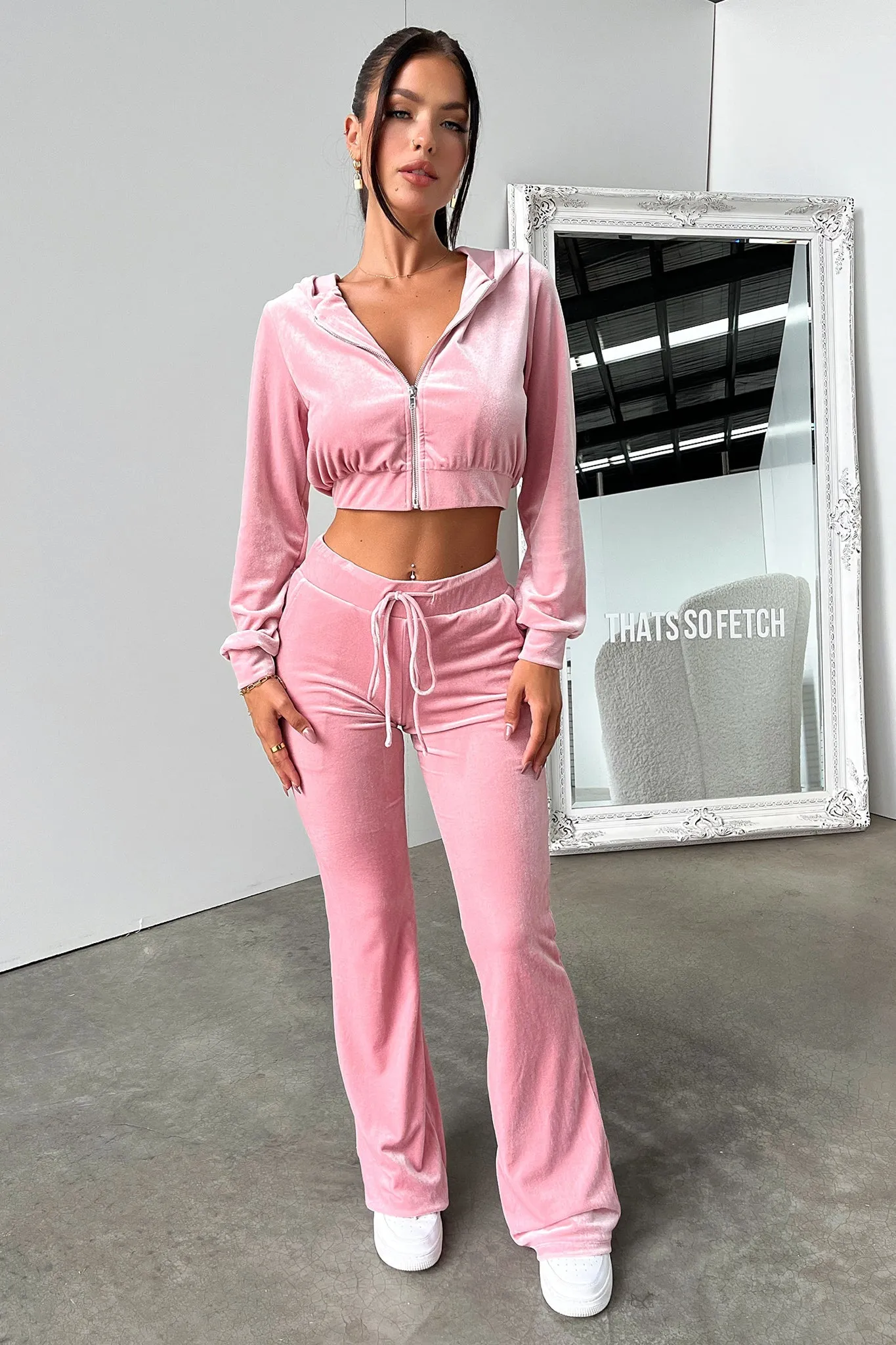 Winter Guard Beba Cropped Hoodie - Pink