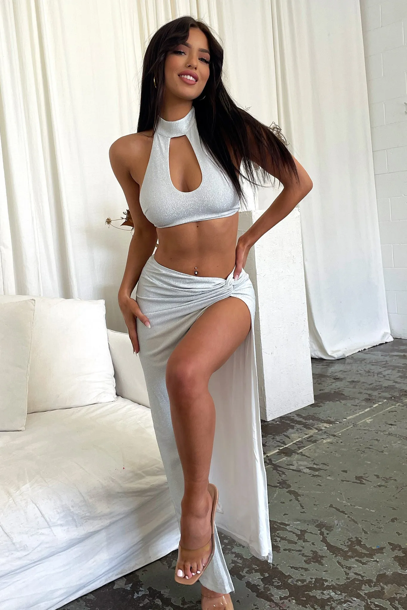 Winx Maxi Skirt - Silver Timeless Cut