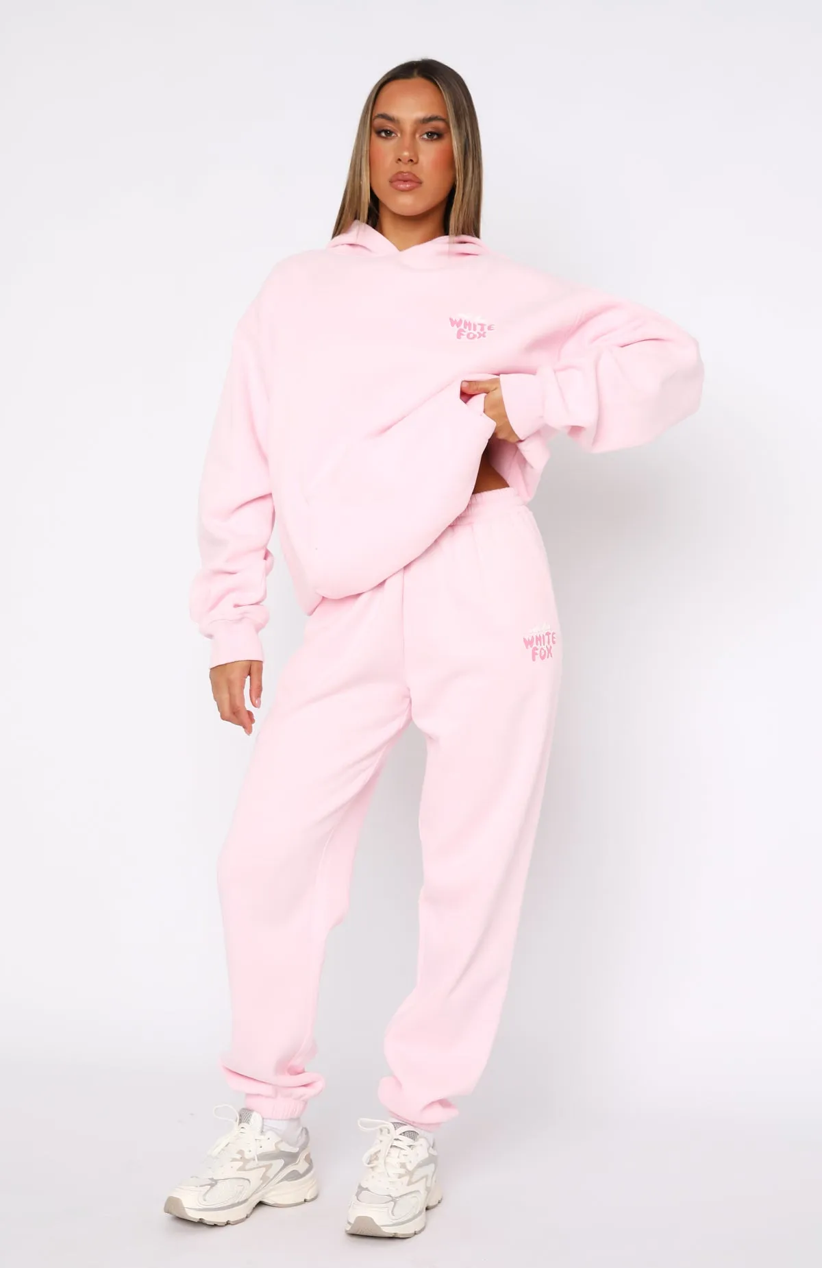 With Love Always Sweatpants Baby Pink Versatile Design