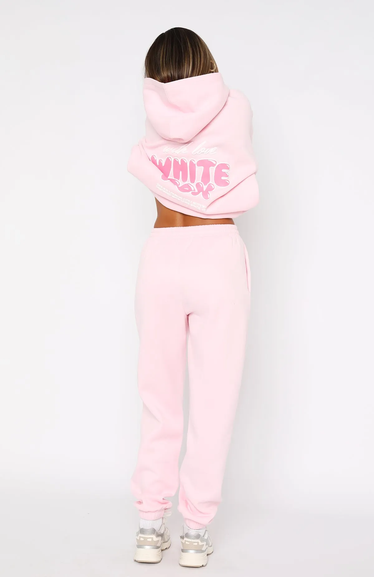 With Love Always Sweatpants Baby Pink Versatile Design