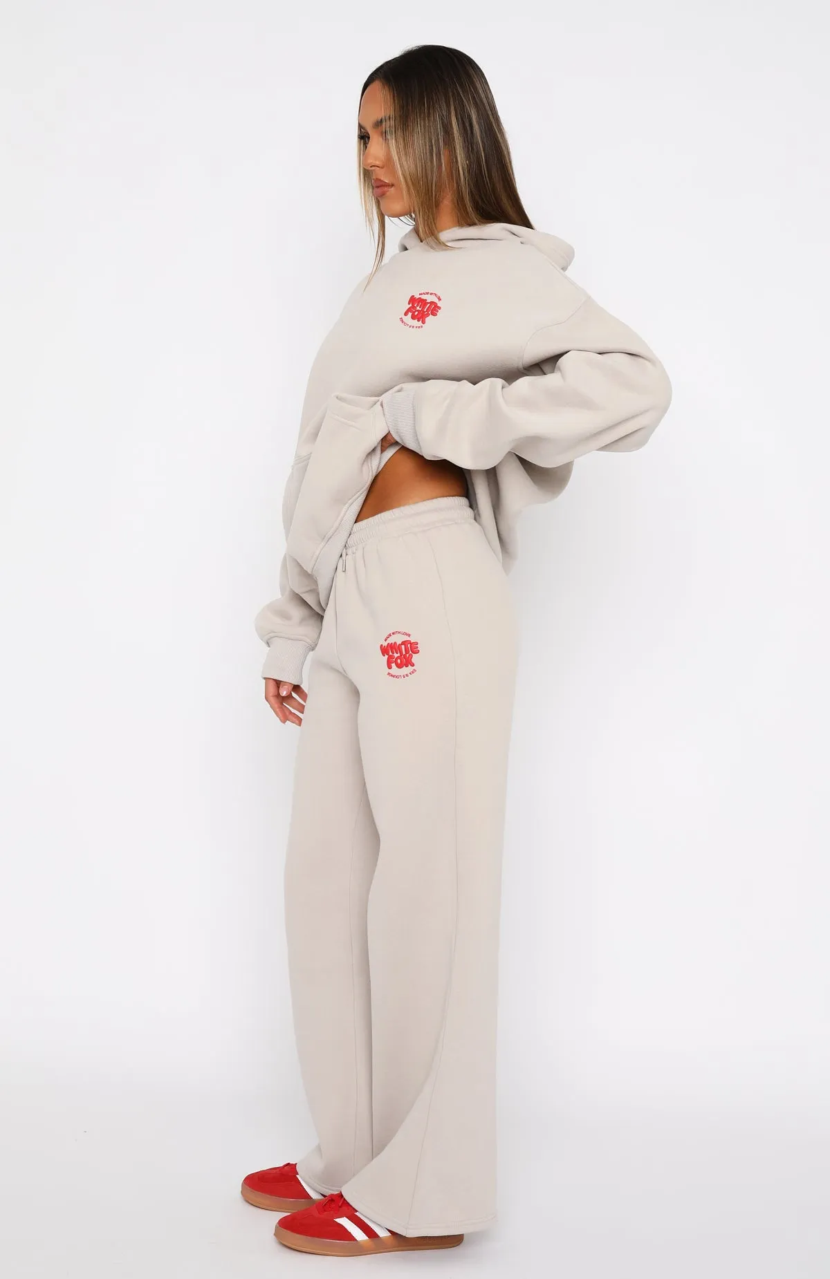 With Love For You Wide Leg Sweatpants Moon Flattering Fit