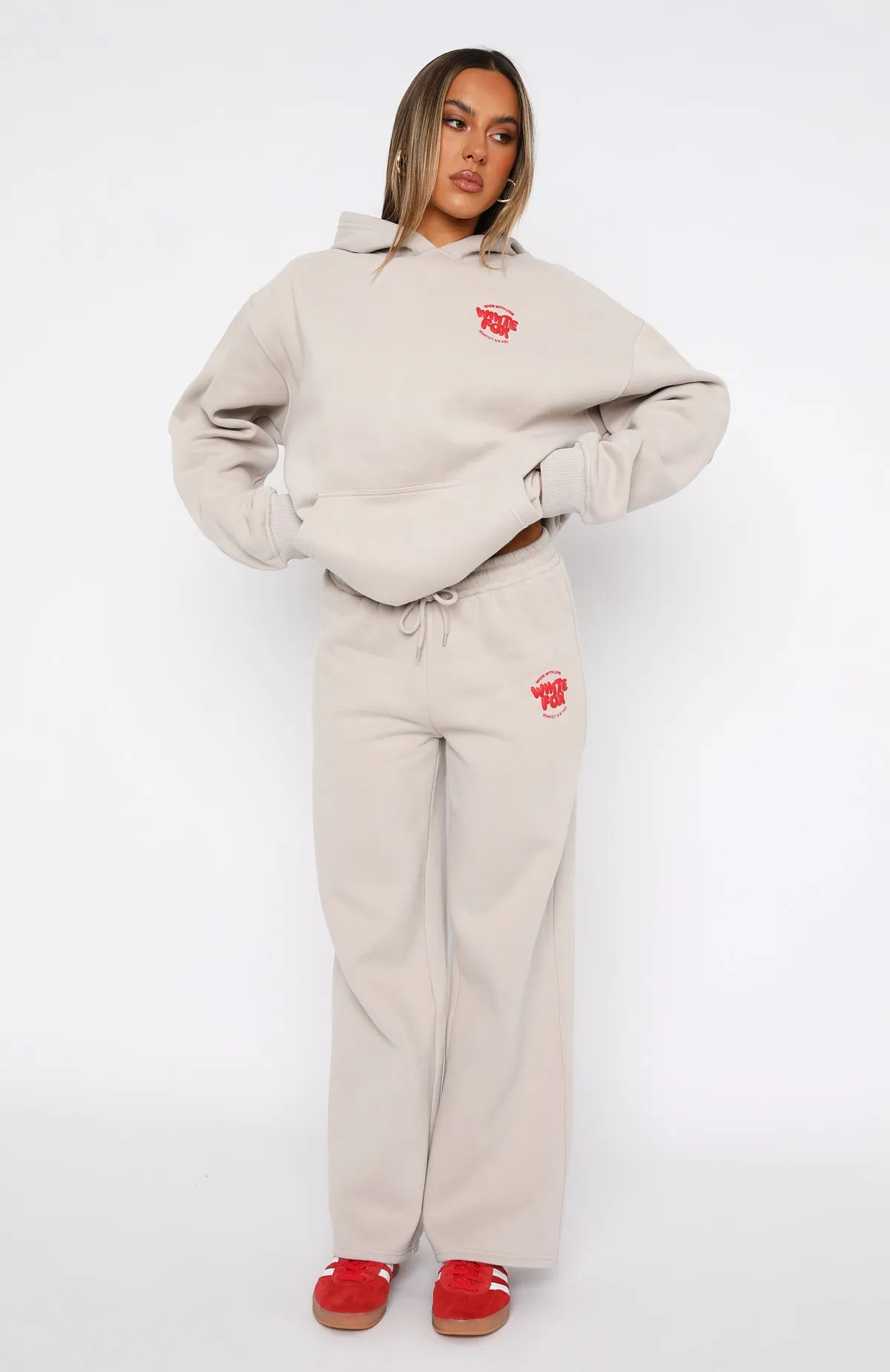 With Love For You Wide Leg Sweatpants Moon Flattering Fit
