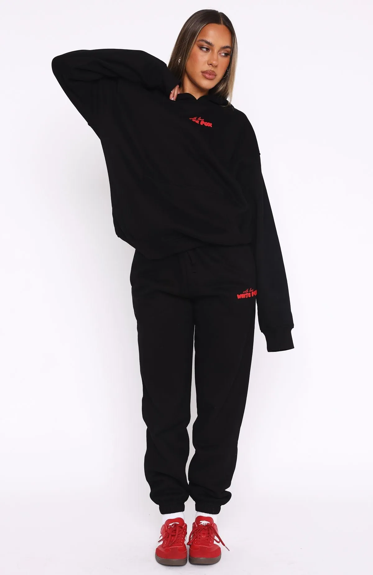 With Love In The Moment Sweatpants Black Fashionable Cut