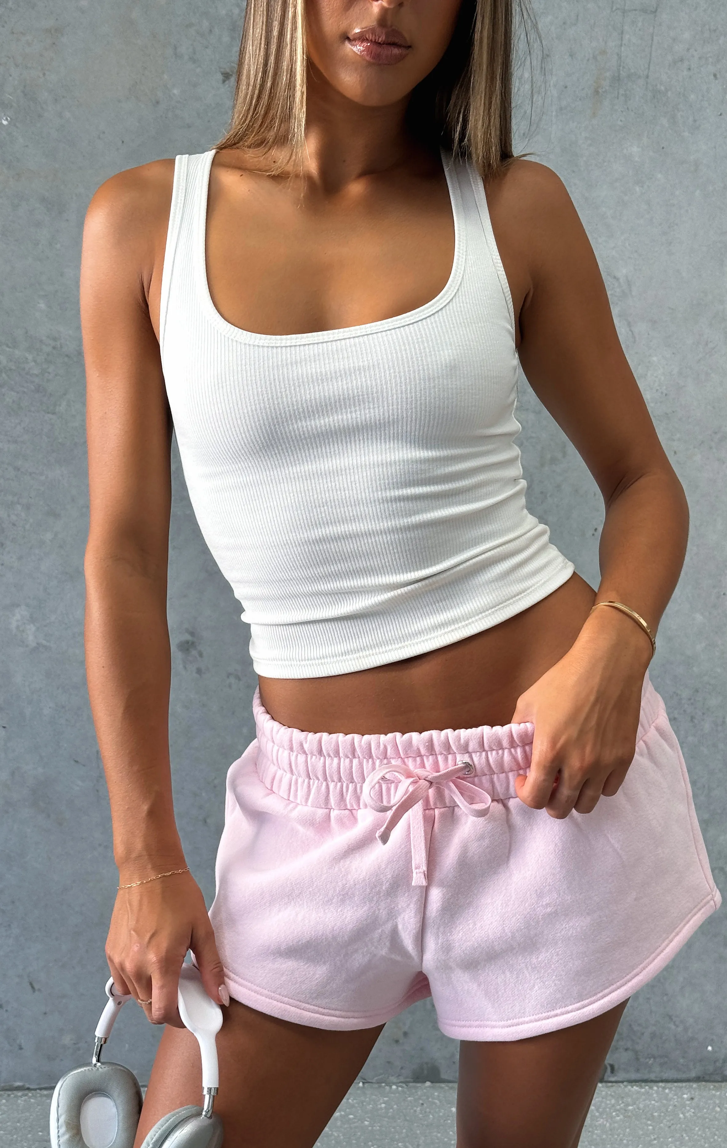 You Left Me Shorts Baby Pink Wind - Proof