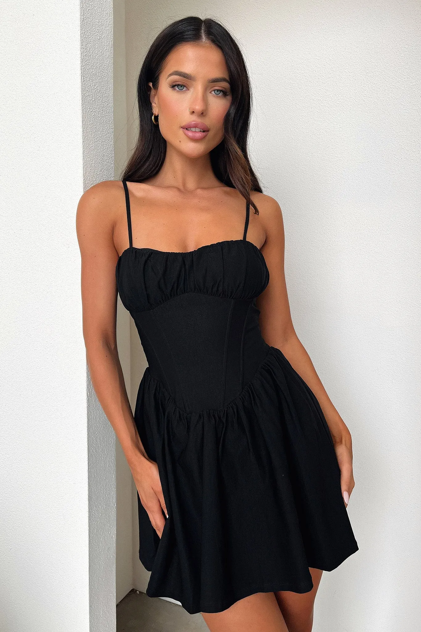 Zanaya Dress - Black Panel Detail