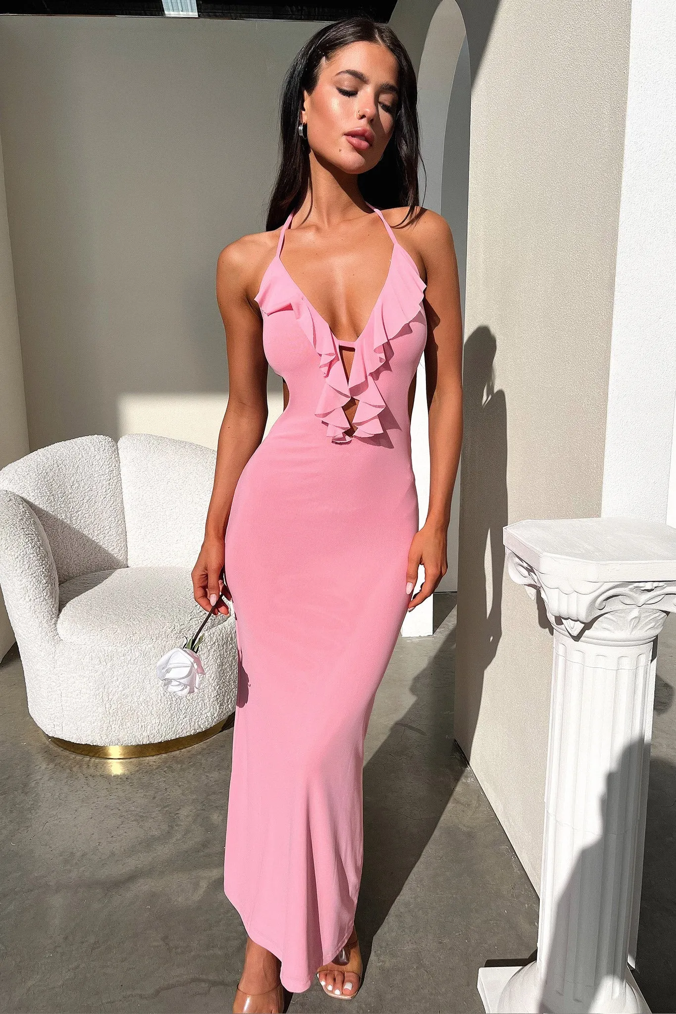 Zaric Maxi Dress - Pink Artisan Made