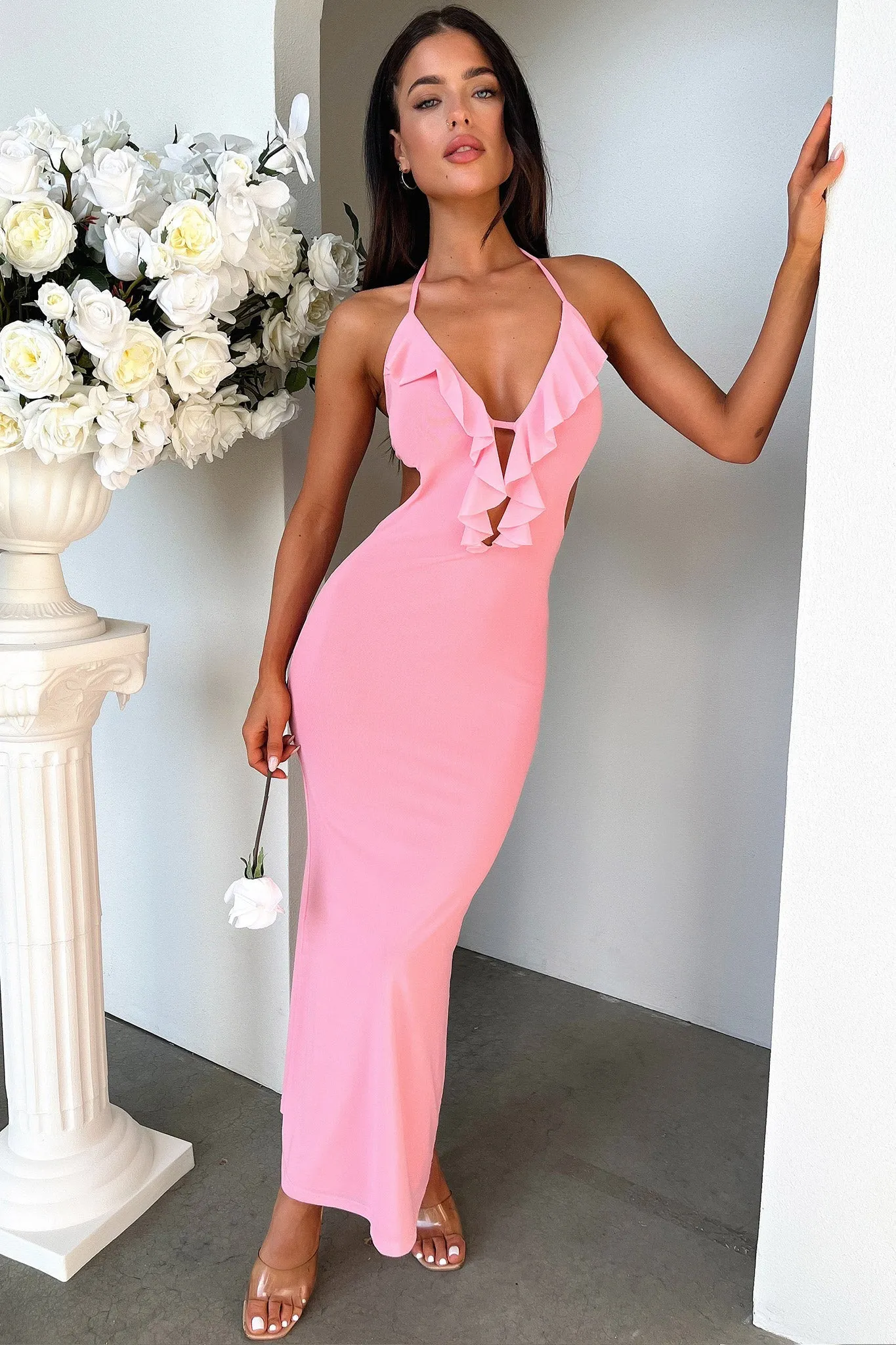 Zaric Maxi Dress - Pink Artisan Made