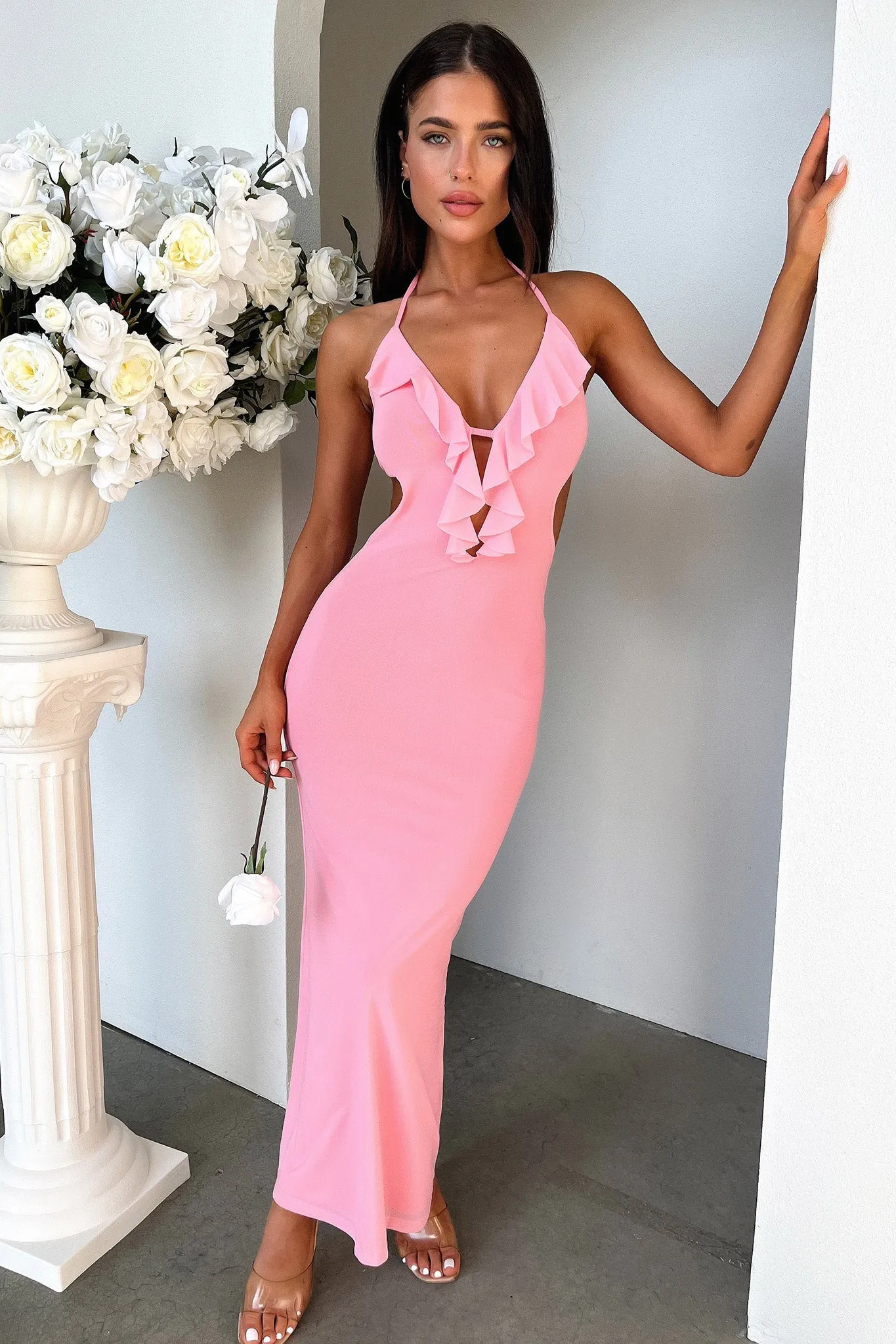 Zaric Maxi Dress - Pink Artisan Made